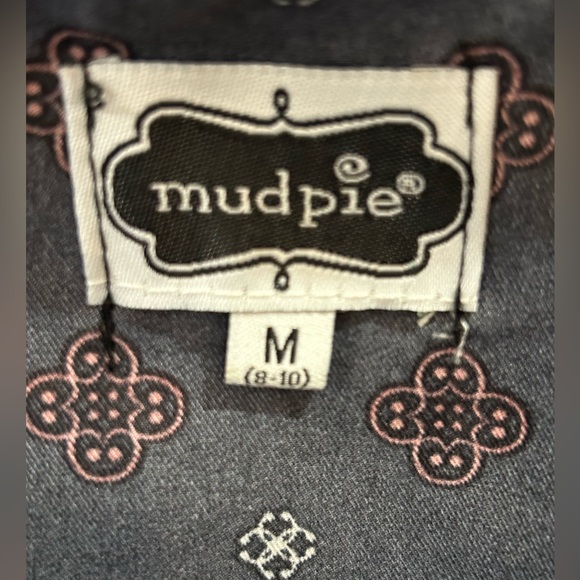 Mudpie Whitney Ruffle Satin Dress, Black, White, & Red, Size M - Picture 7 of 7